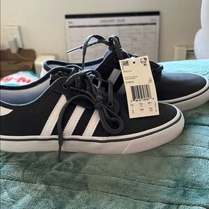 Adidas Women’s Black and White Sneakers